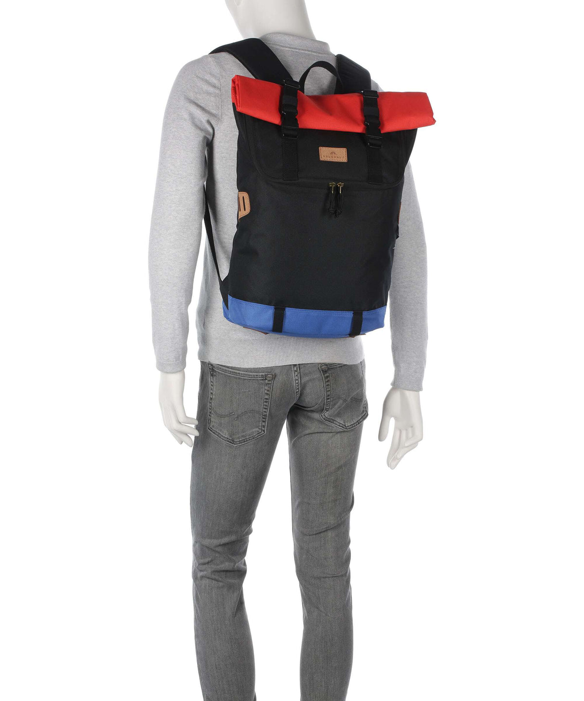 Doughnut Reborn Christopher Rolltop backpack stone/wine