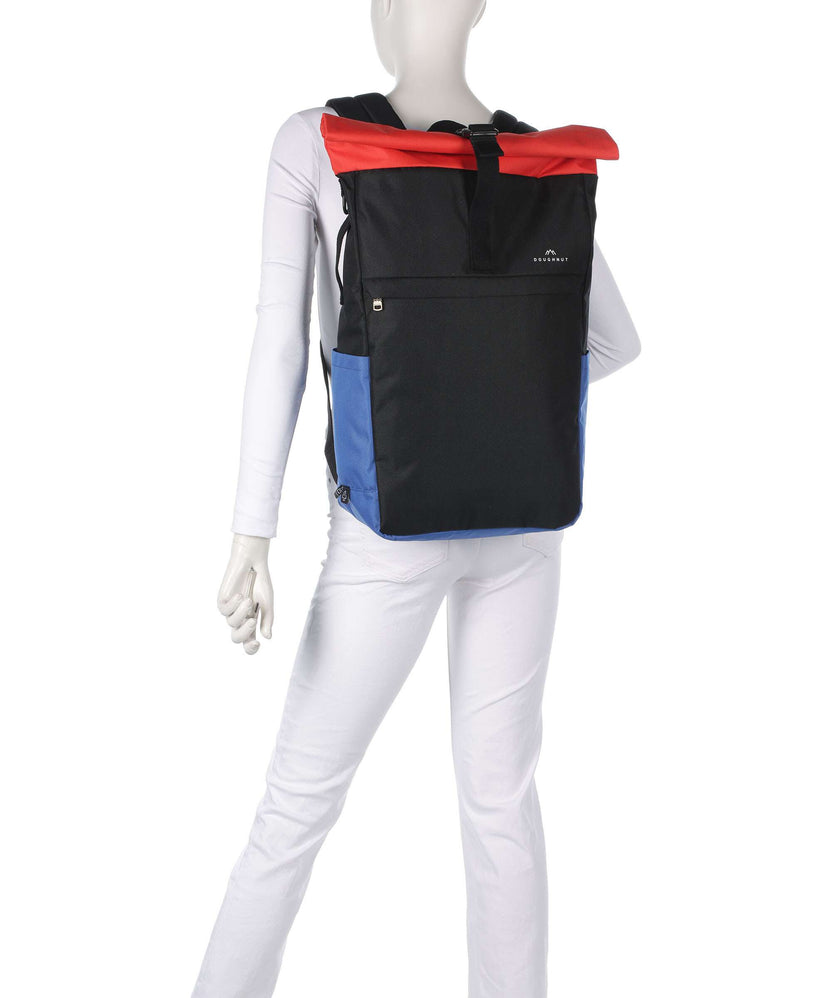 Doughnut Reborn Jetpack Rolltop backpack black/grapefruit