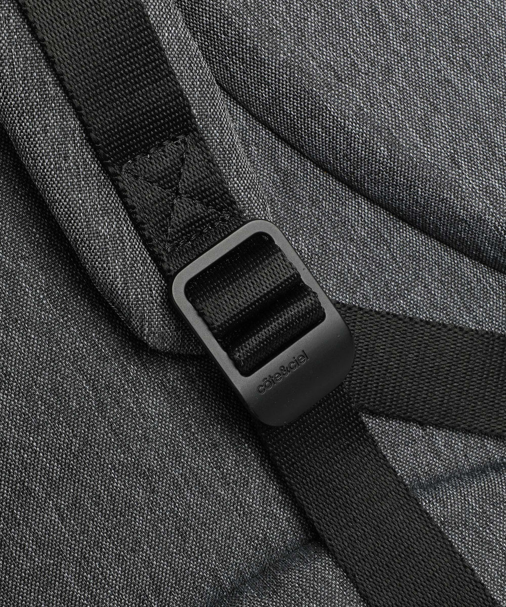 Côte&Ciel Eco Yarn Rhine Laptop backpack black melange