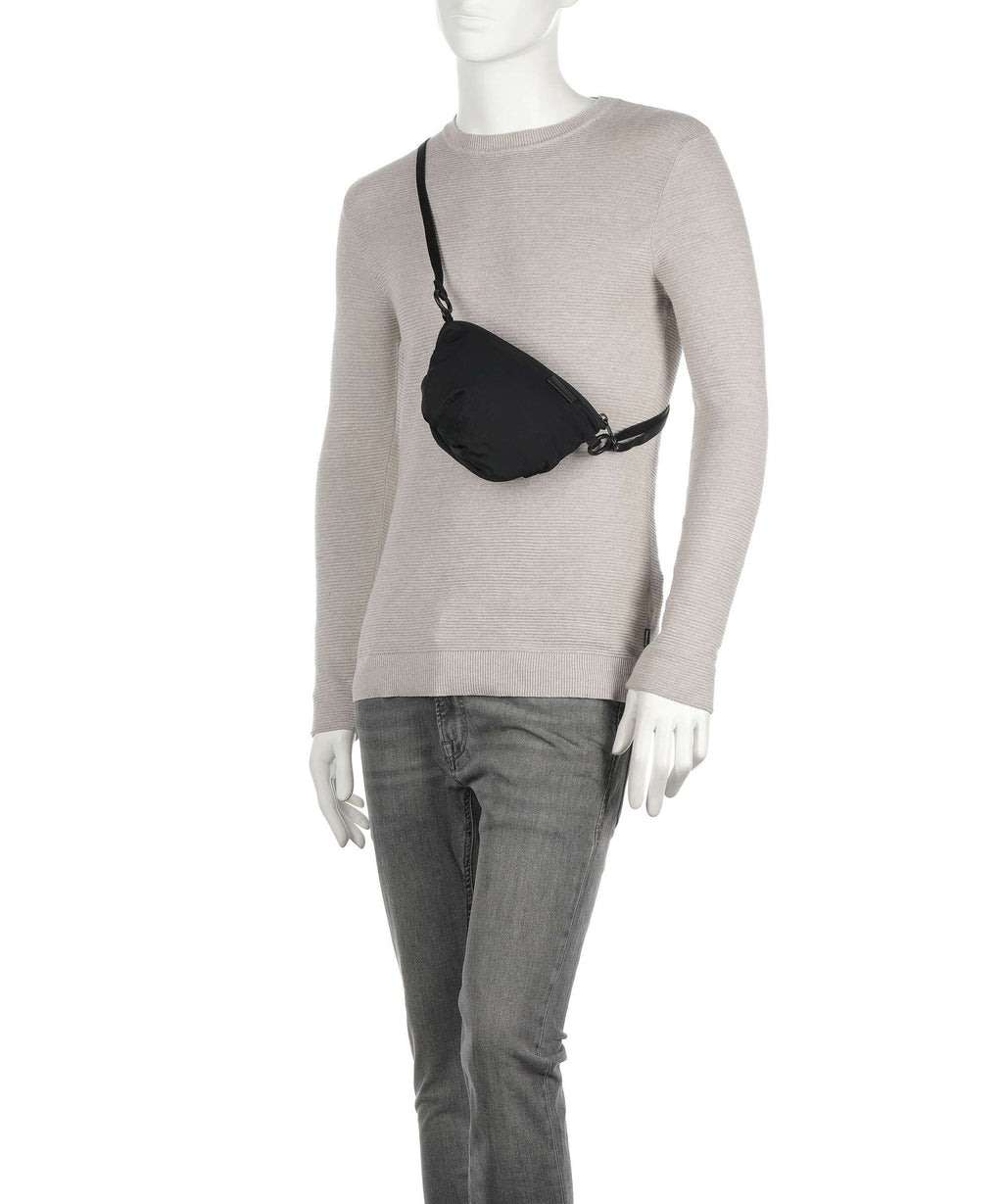 Côte&Ciel Creased Stone Orba Crossbody bag black