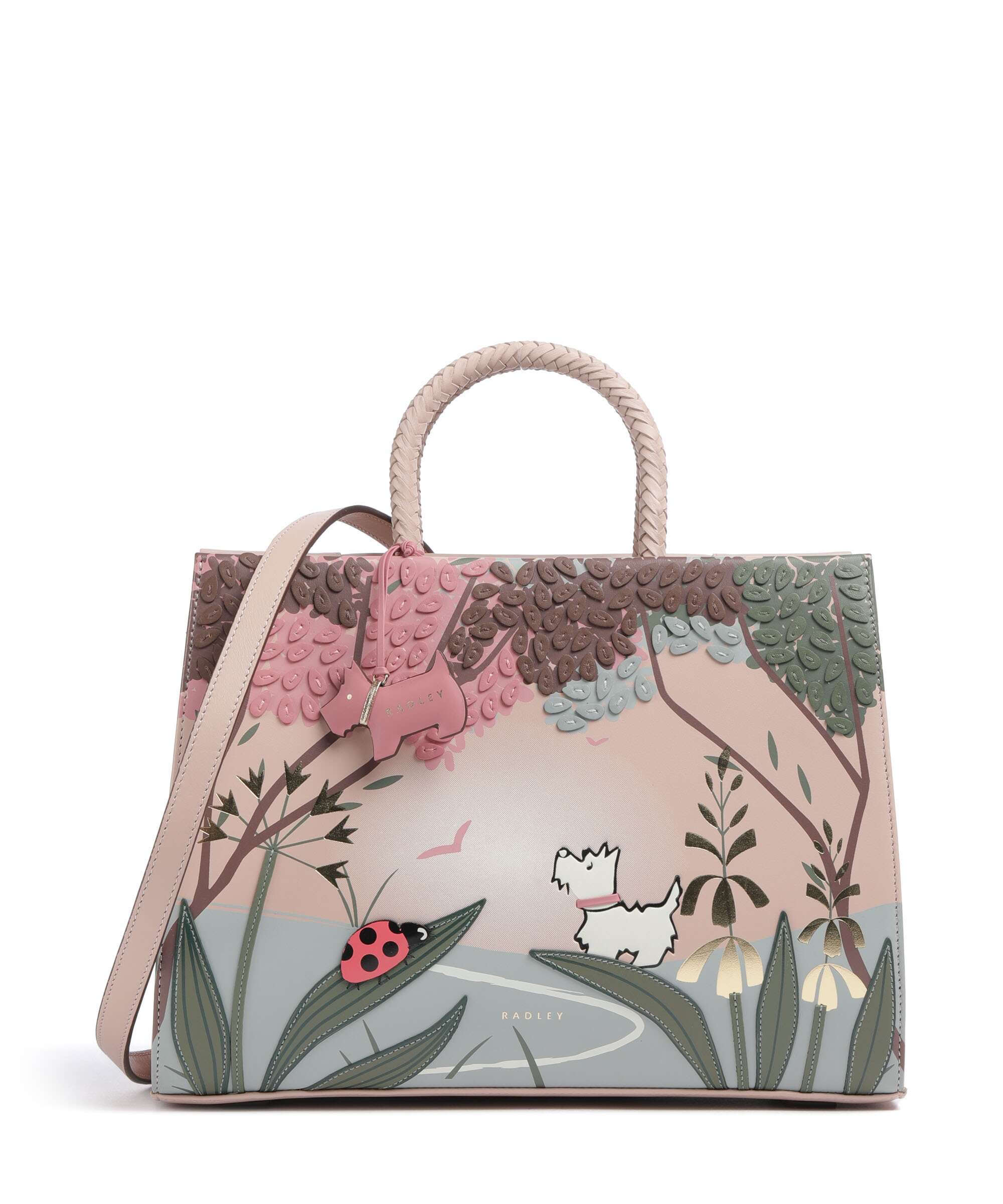 Radley London Spring Meadow Handbag prairie pink
