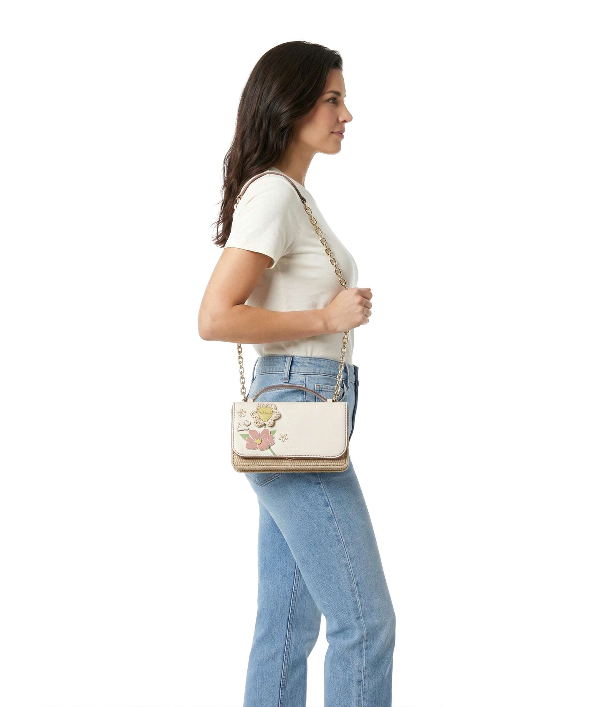 Radley London Spring Blooms Crossbody bag natural