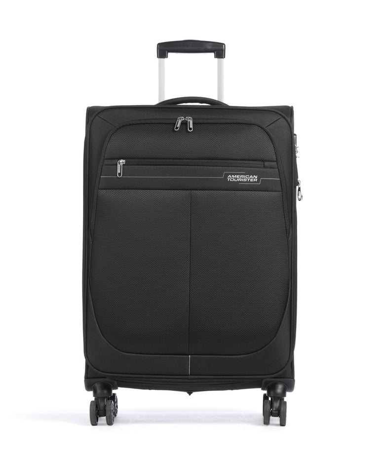 American Tourister Deep Dive Spinner (4 wheels) black/grey