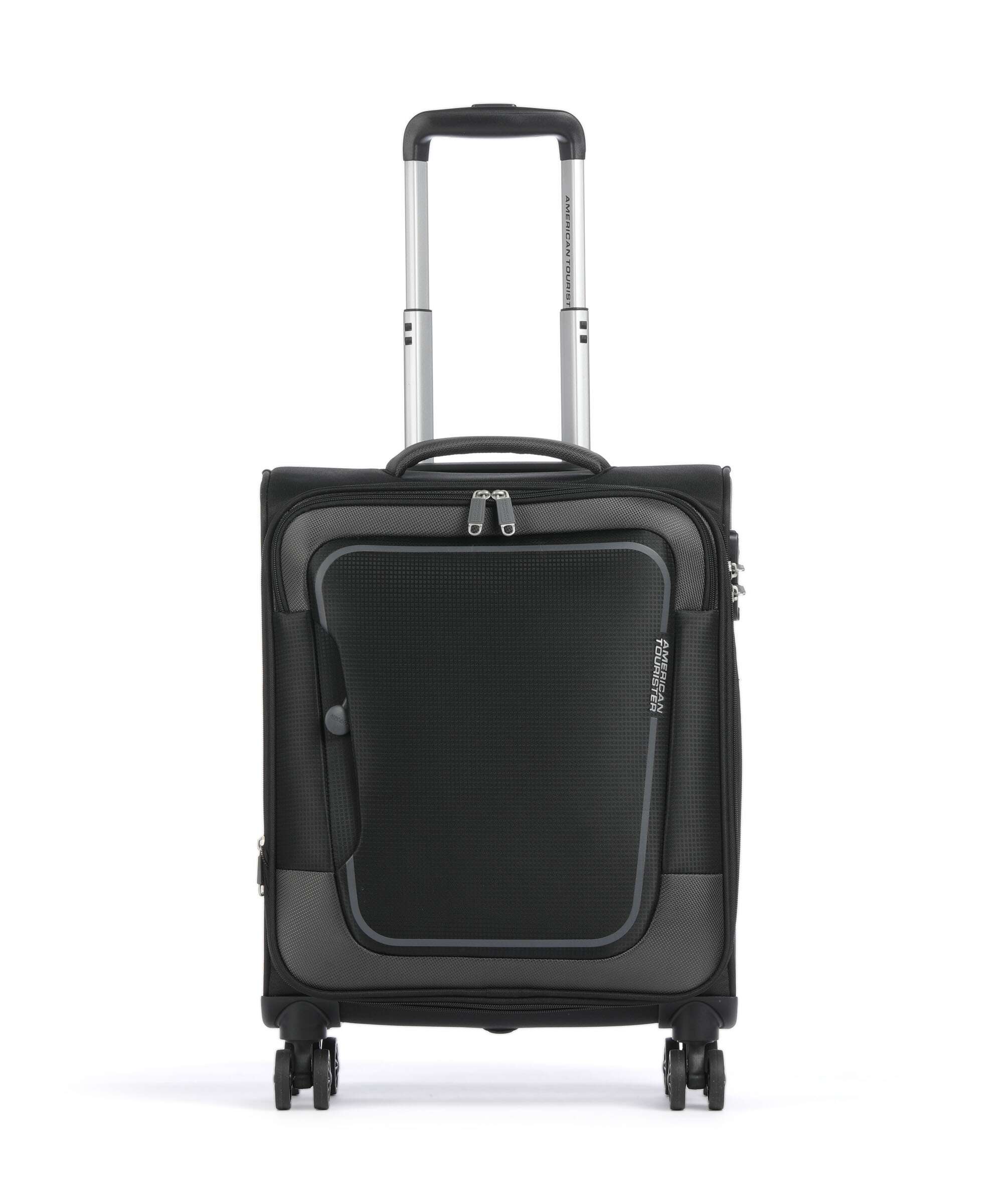 American Tourister Pulsonic Spinner (4 wheels) asphalt black