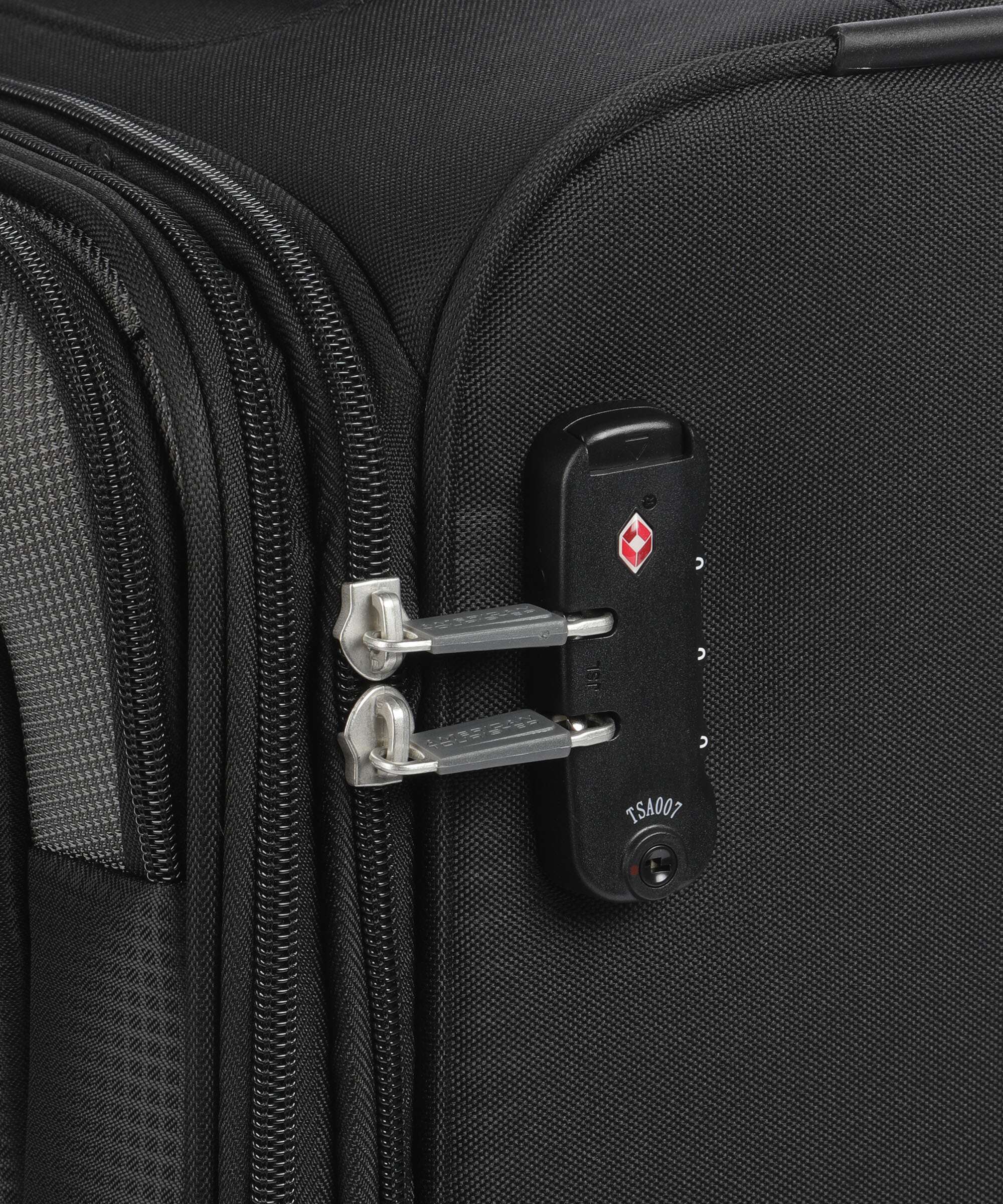 American Tourister Pulsonic Spinner (4 wheels) asphalt black