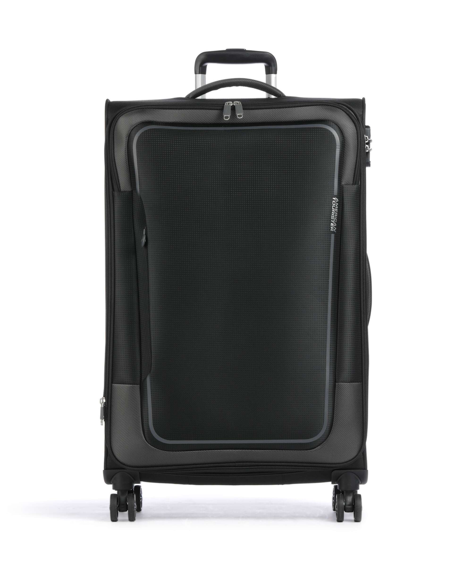 American Tourister Pulsonic Spinner (4 wheels) asphalt black