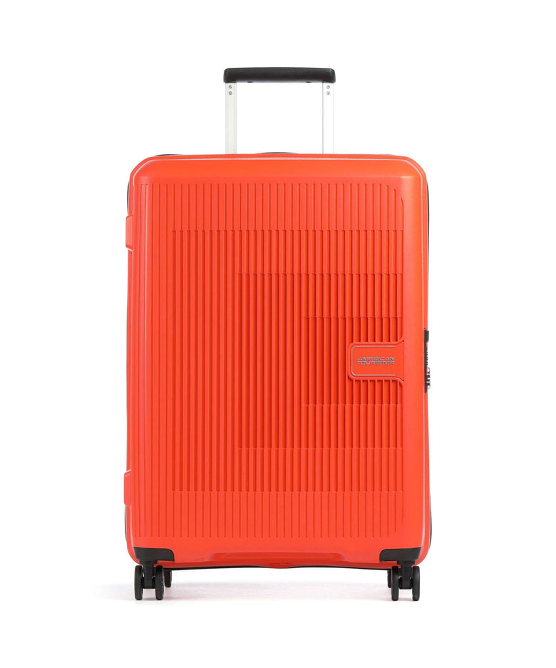 American Tourister Aerostep Spinner (4 wheels) bright orange