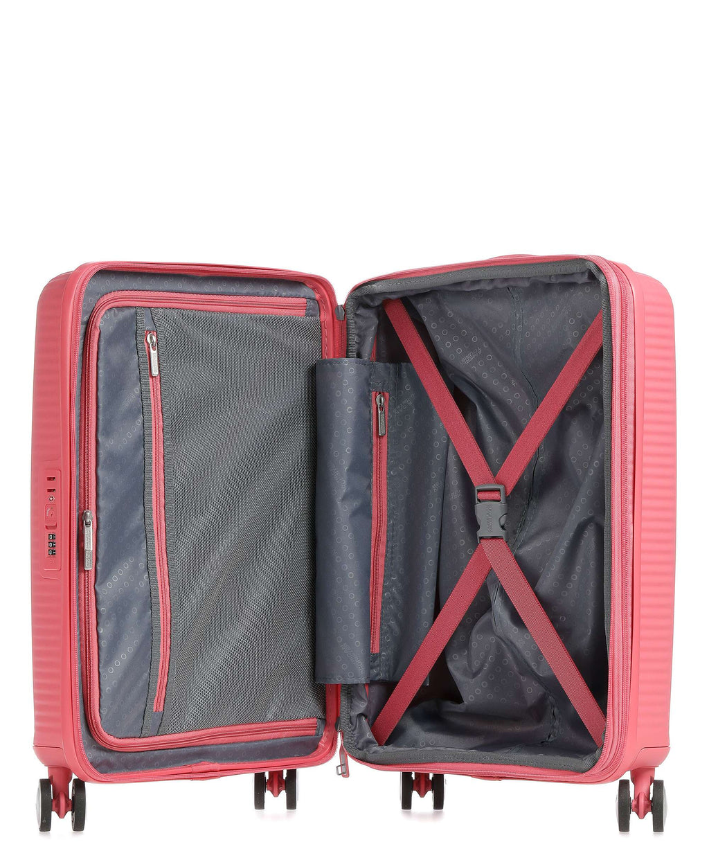 American Tourister Soundbox Spinner (4 wheels) sun kissed coral