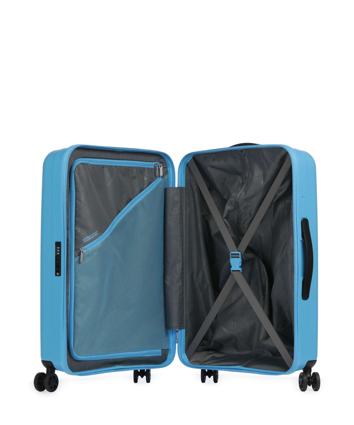 American Tourister Rejoy Spinner (4 wheels) azure blue