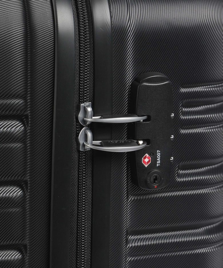 American Tourister Flashline Spinner (4 wheels) shadow black