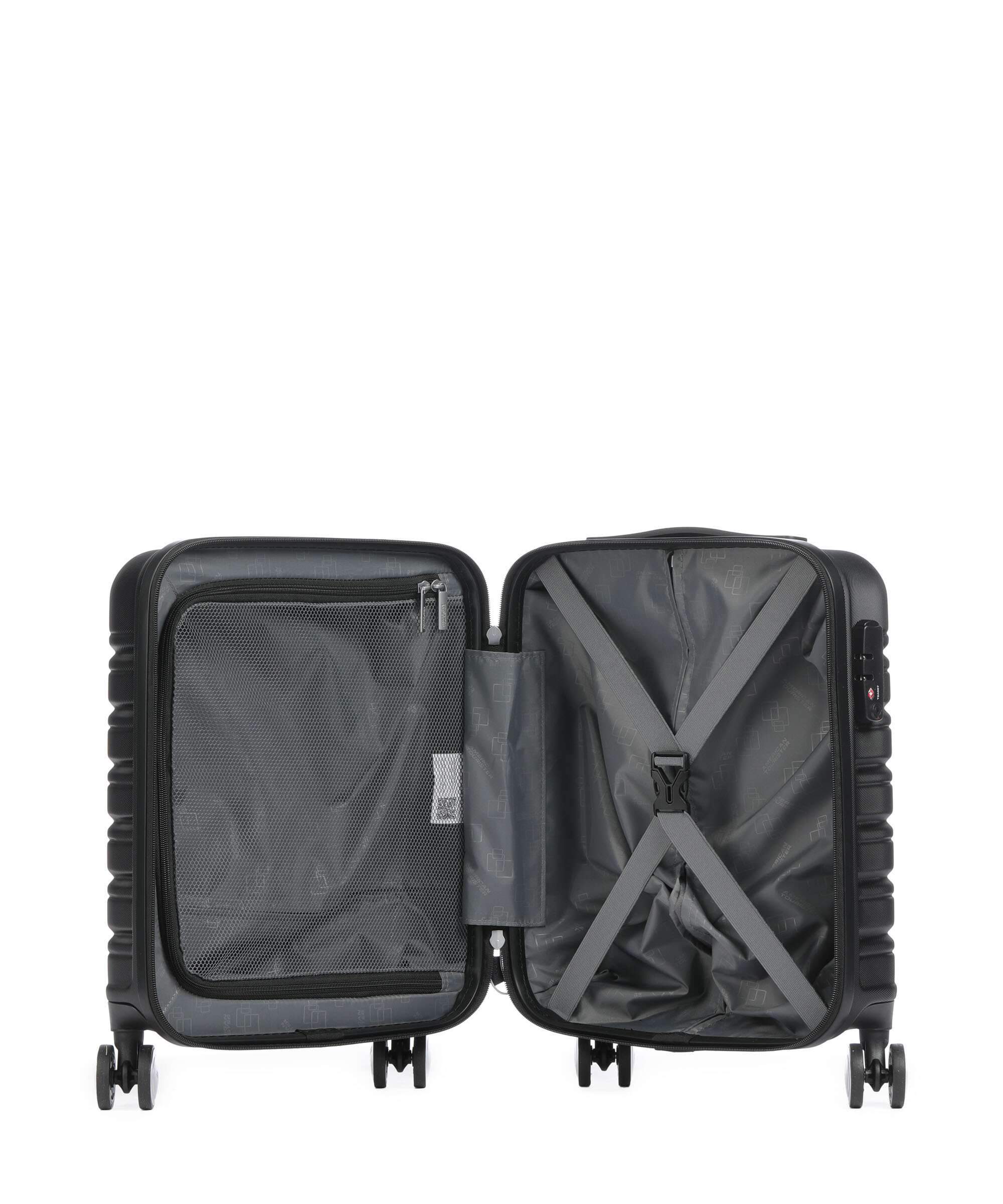 American Tourister Flashline Spinner (4 wheels) shadow black