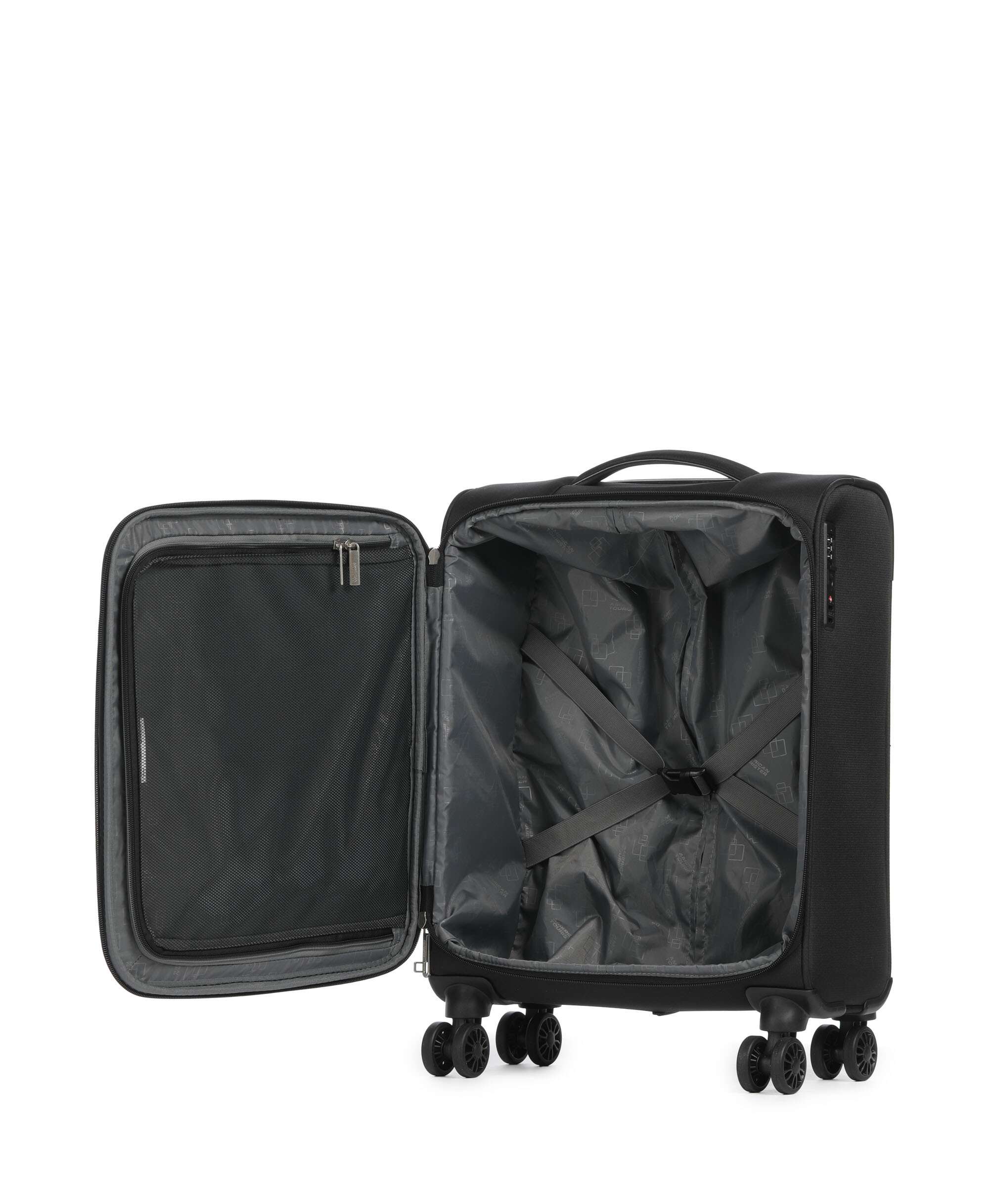 American Tourister Cloudrider S Spinner (4 wheels) jet black