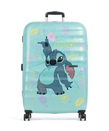 American Tourister Wavebreaker Disney 4-Pyöräiset matkalaukku stitch flower