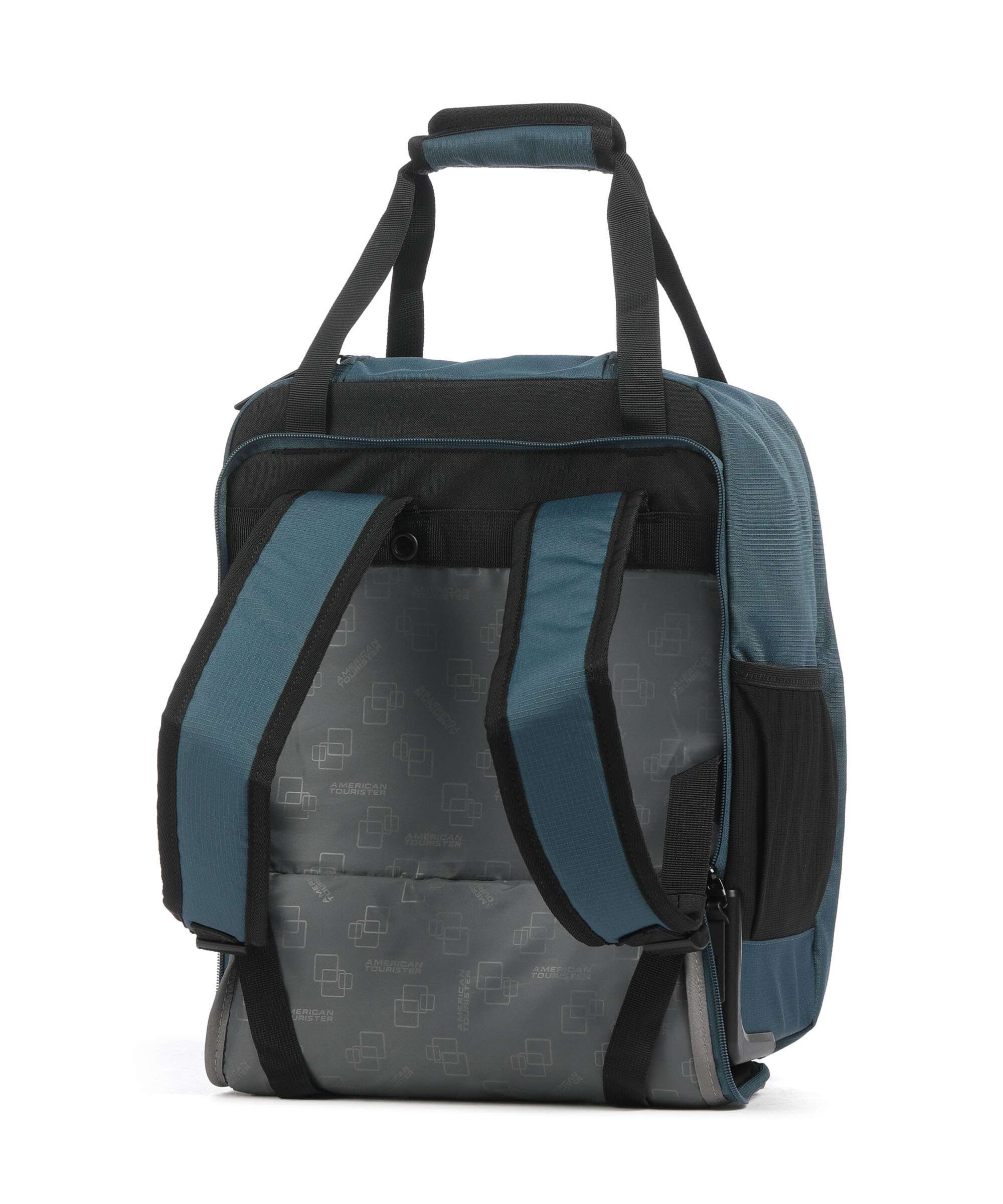 American Tourister Take2Cabin Backpack with wheels harbor blue