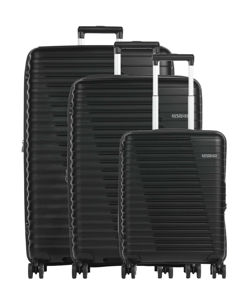 American Tourister Roadrush Suitcase set (4 wheels) shadow black