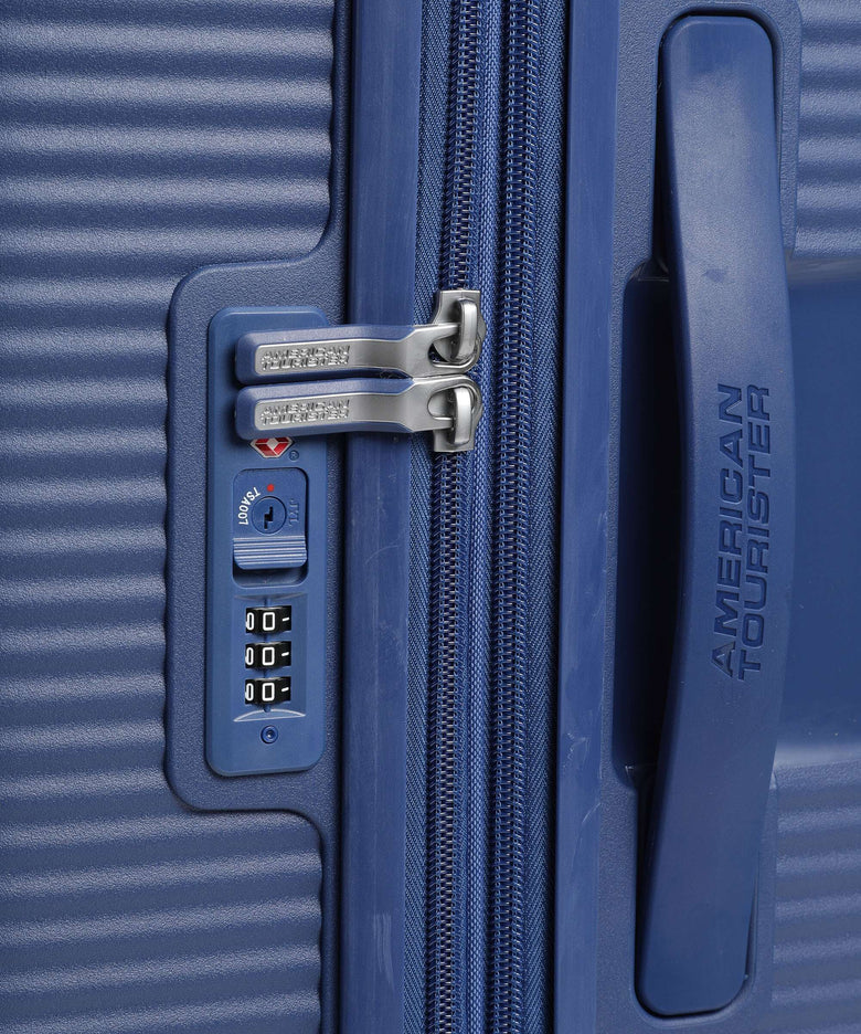 American Tourister Soundbox Spinner (4 wheels) midnight navy