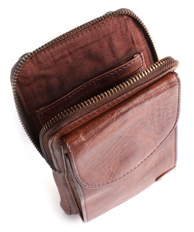 Depeche Golden Chic Phone bag brandy