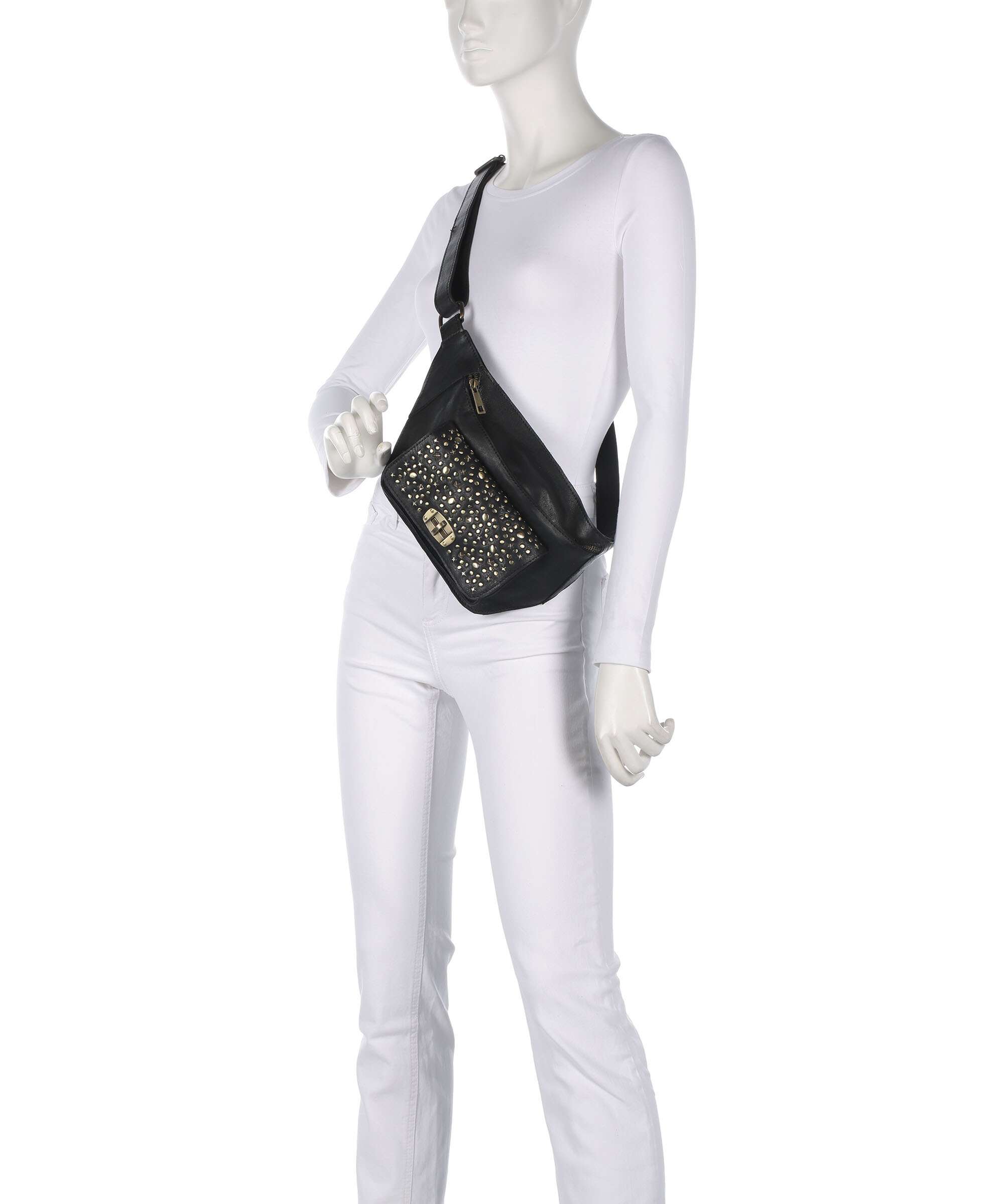 Depeche Metal Memory Belt bag black