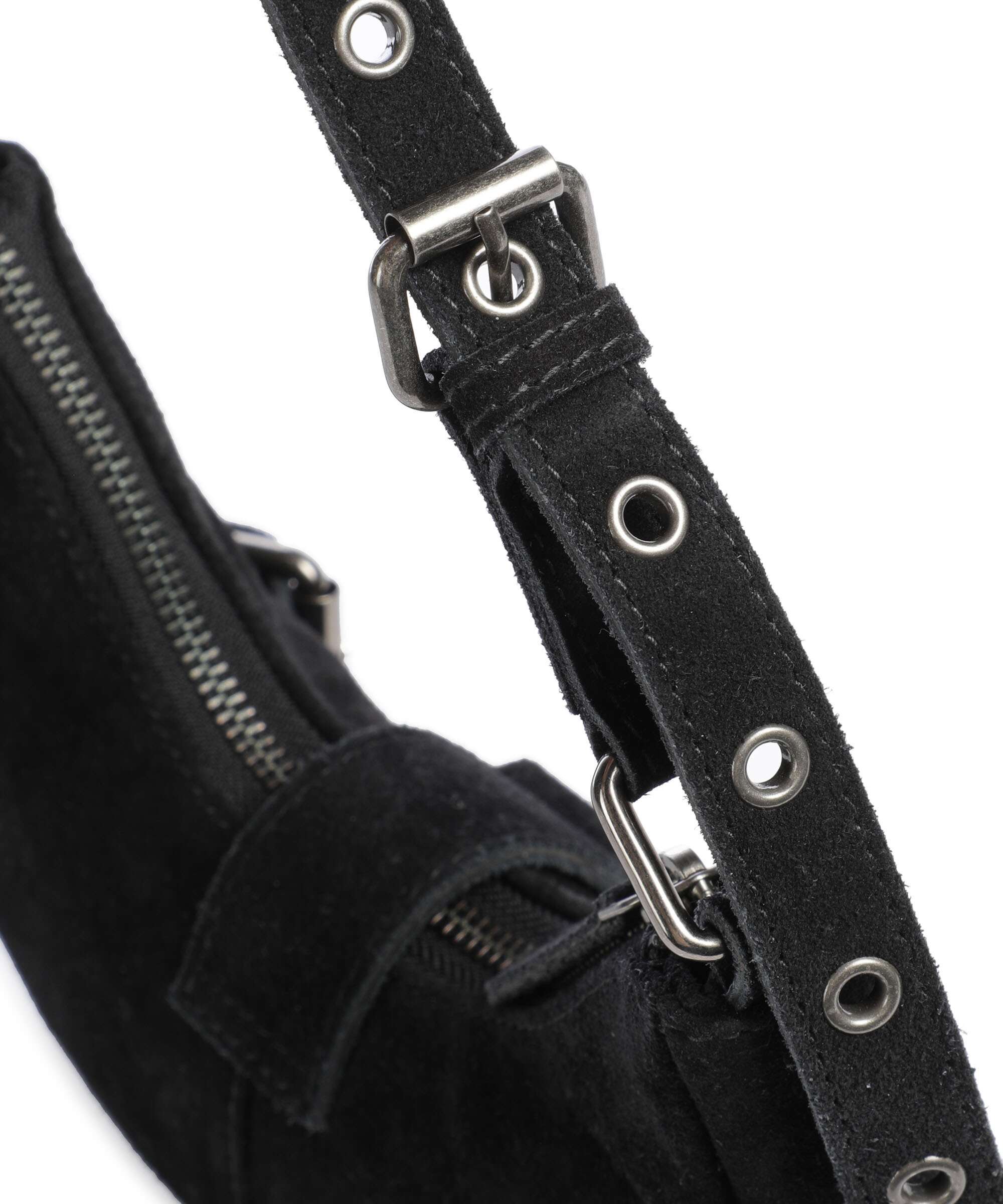 Núnoo Suede Palma Shoulder bag black