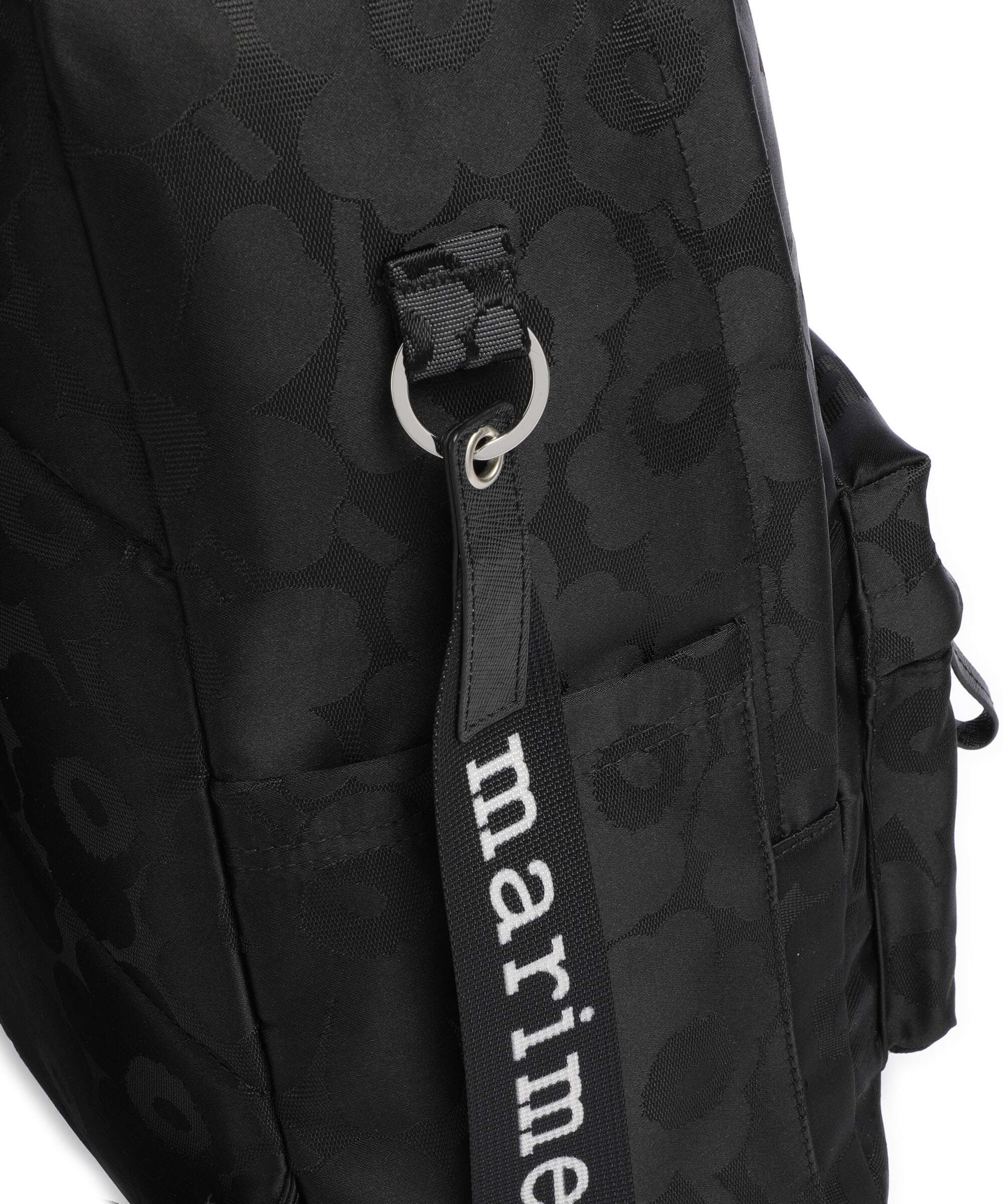 Marimekko Zip Top Unikko Backpack black