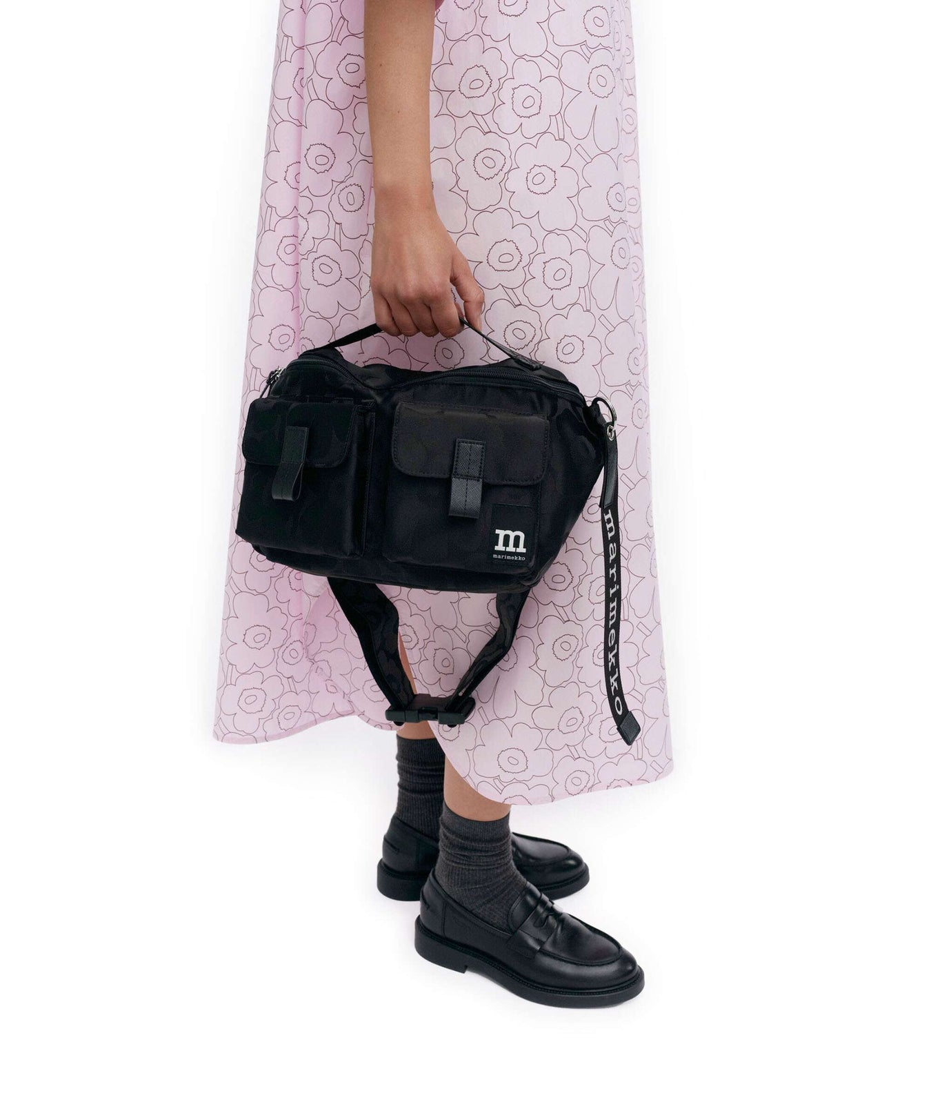 Marimekko Unikko M Crossbody bag black