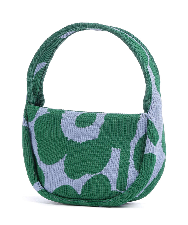 Marimekko Knitted Unikko Handbag dark green/blue