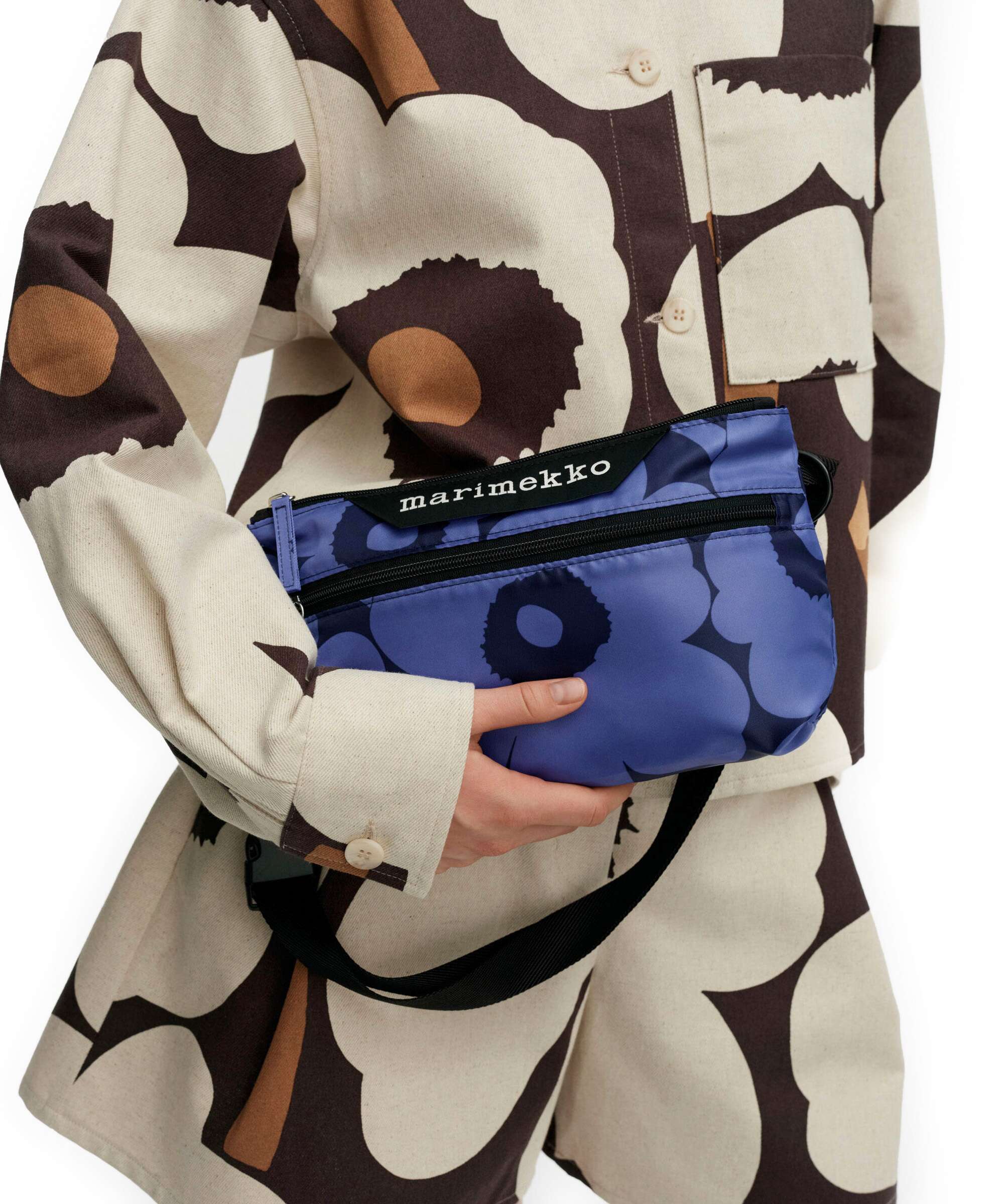 Marimekko Neat Unikko S Crossbody bag blue/dark blue