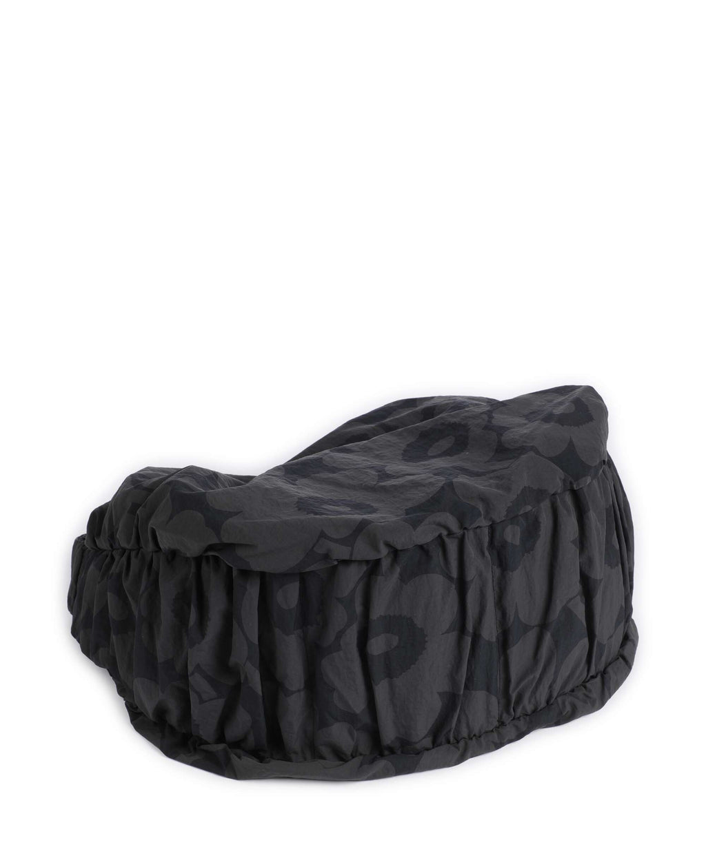 Marimekko Utu L Unikko Hobo bag dark grey/black