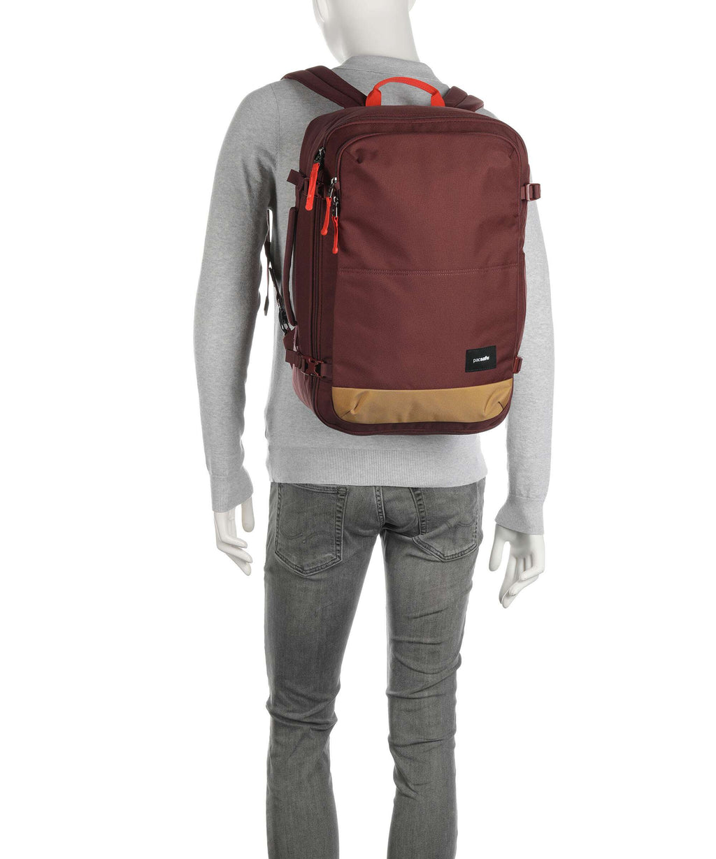 Pacsafe Go 34 Travel backpack garnet red