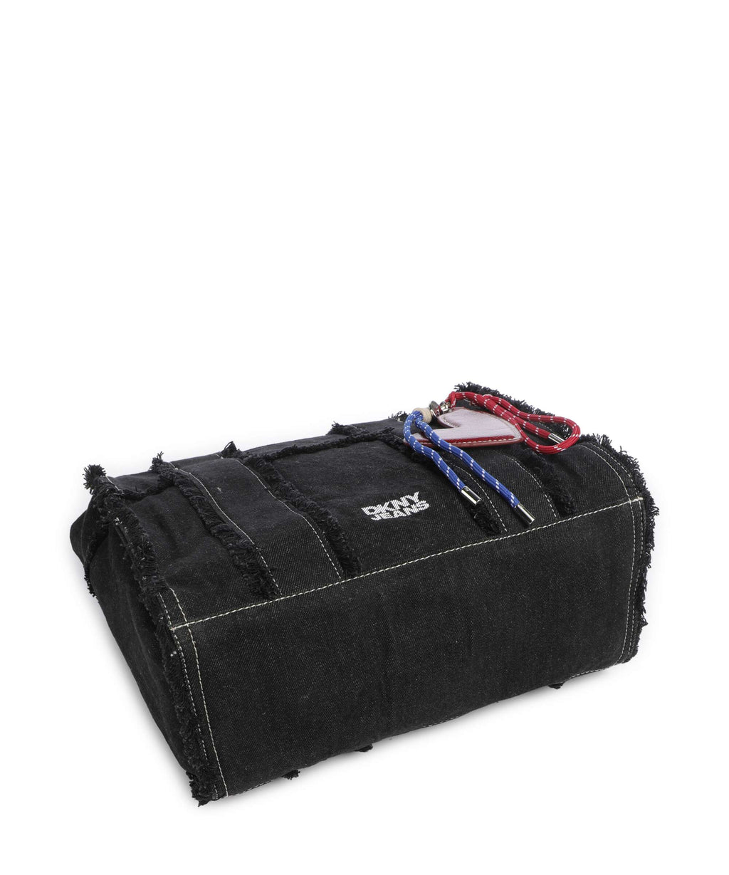 DKNY Barret Medium Handbag black denim