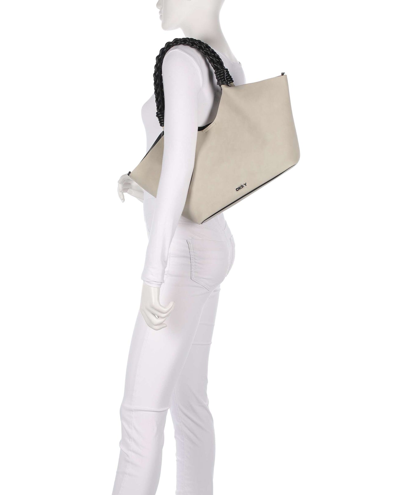 DKNY Paula Commuter Medium Shoulder bag light taupe