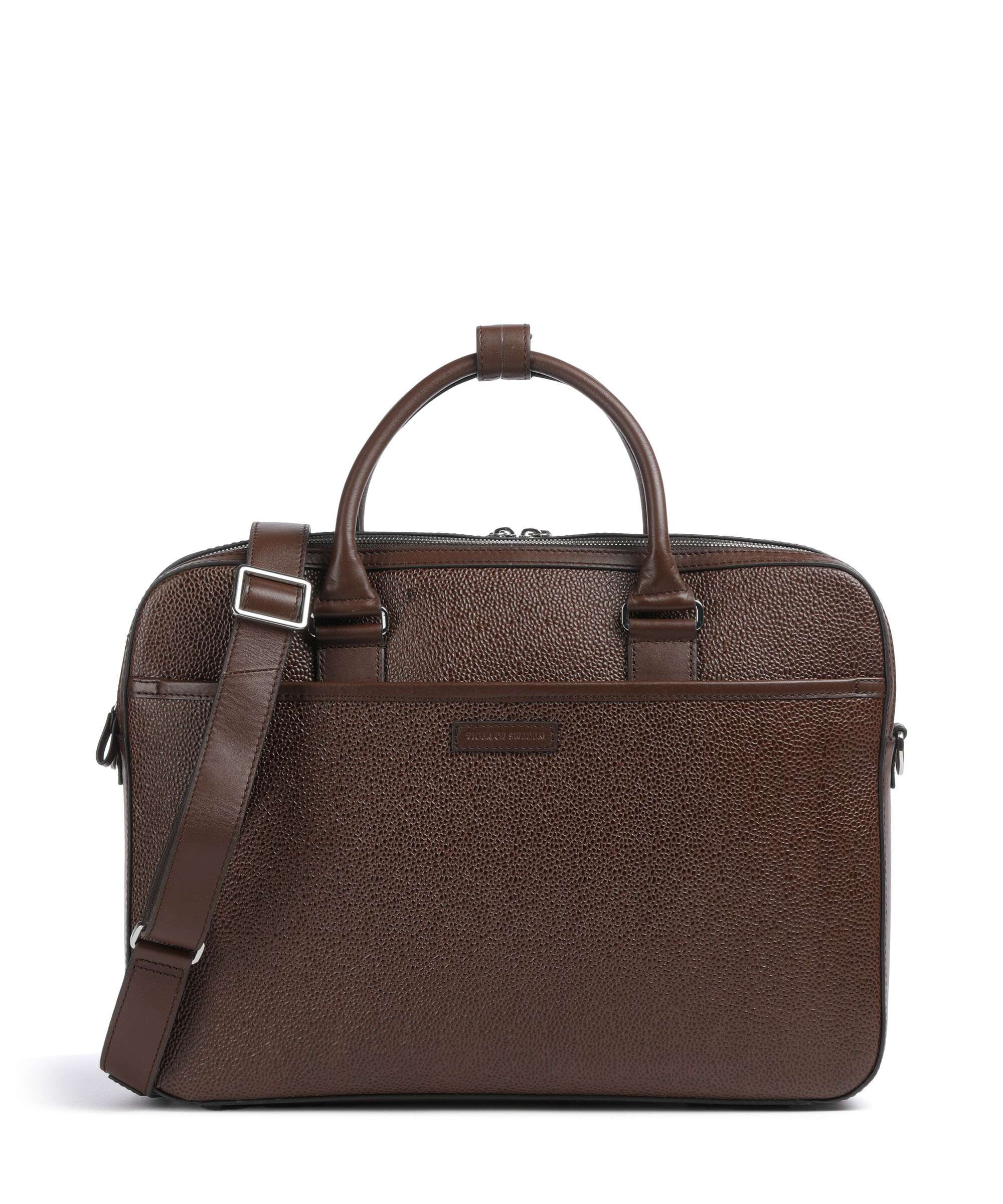 Tiger of Sweden Burin Briefcase cognac