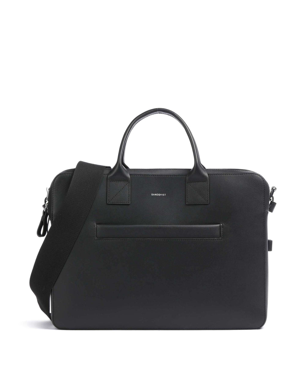 Sandqvist Leather Classics Seth Briefcase black
