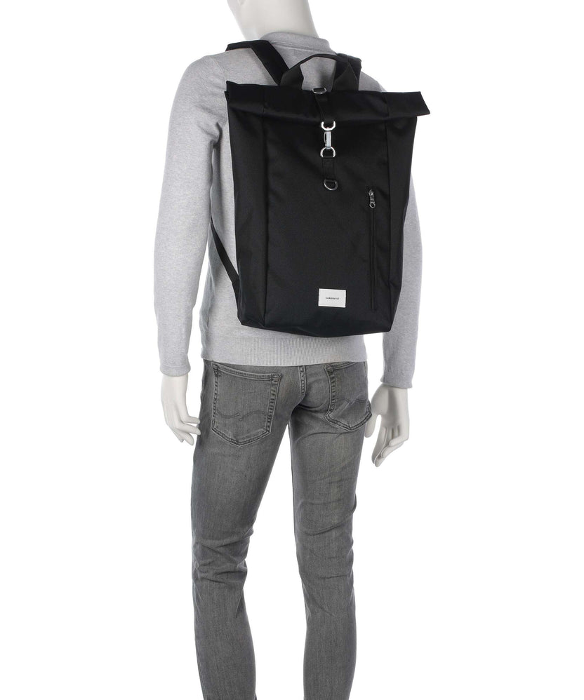 Sandqvist Ground L Rolltop backpack black