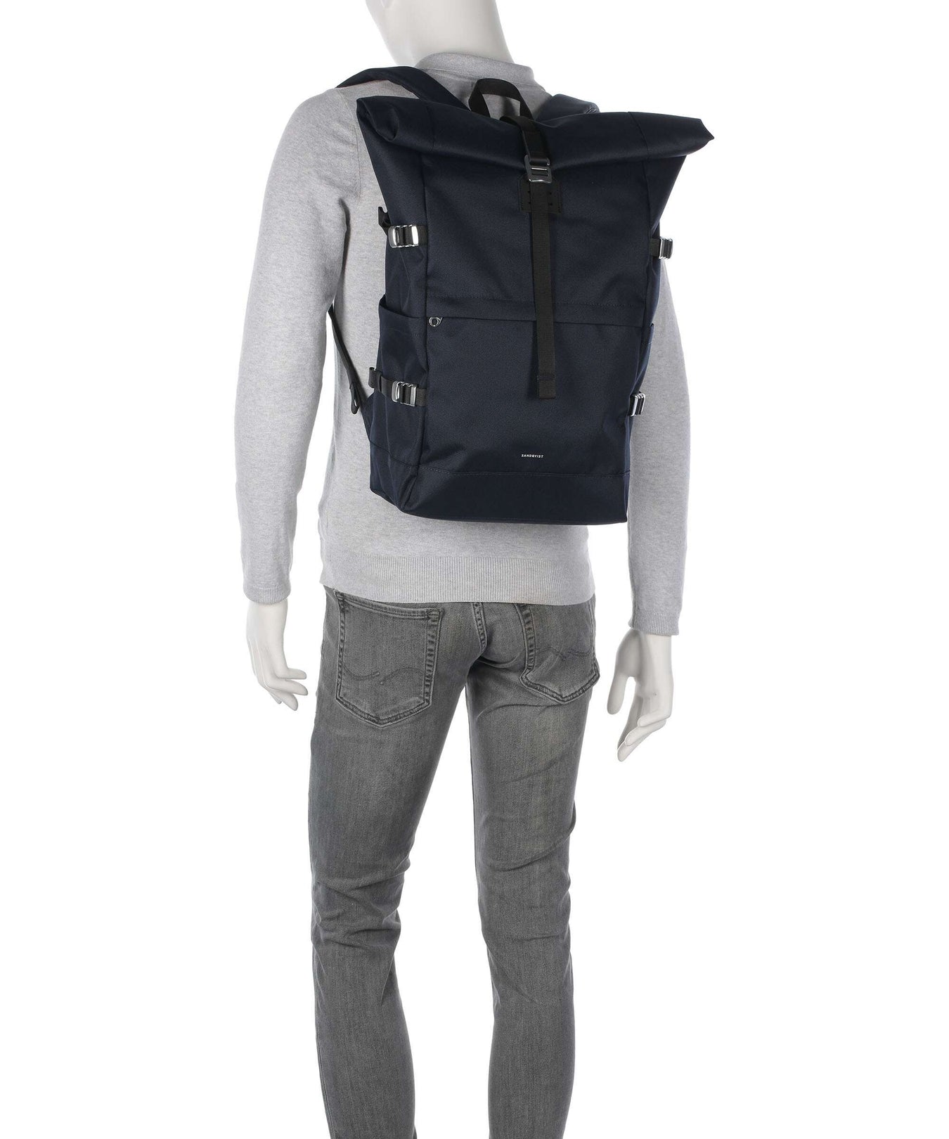 Sandqvist Icon L Rolltop backpack navy