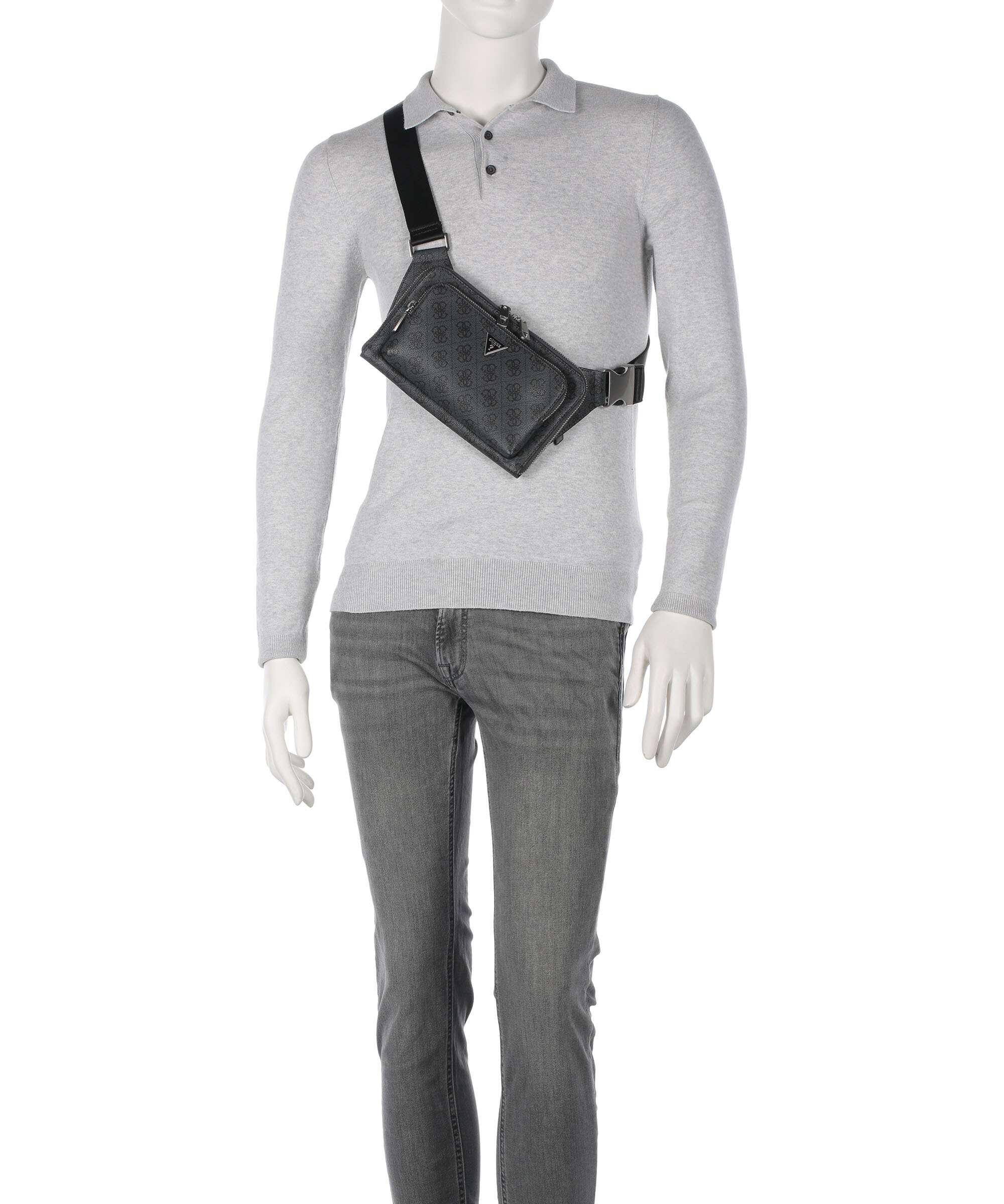 Guess Milano 4G Eco Belt bag black