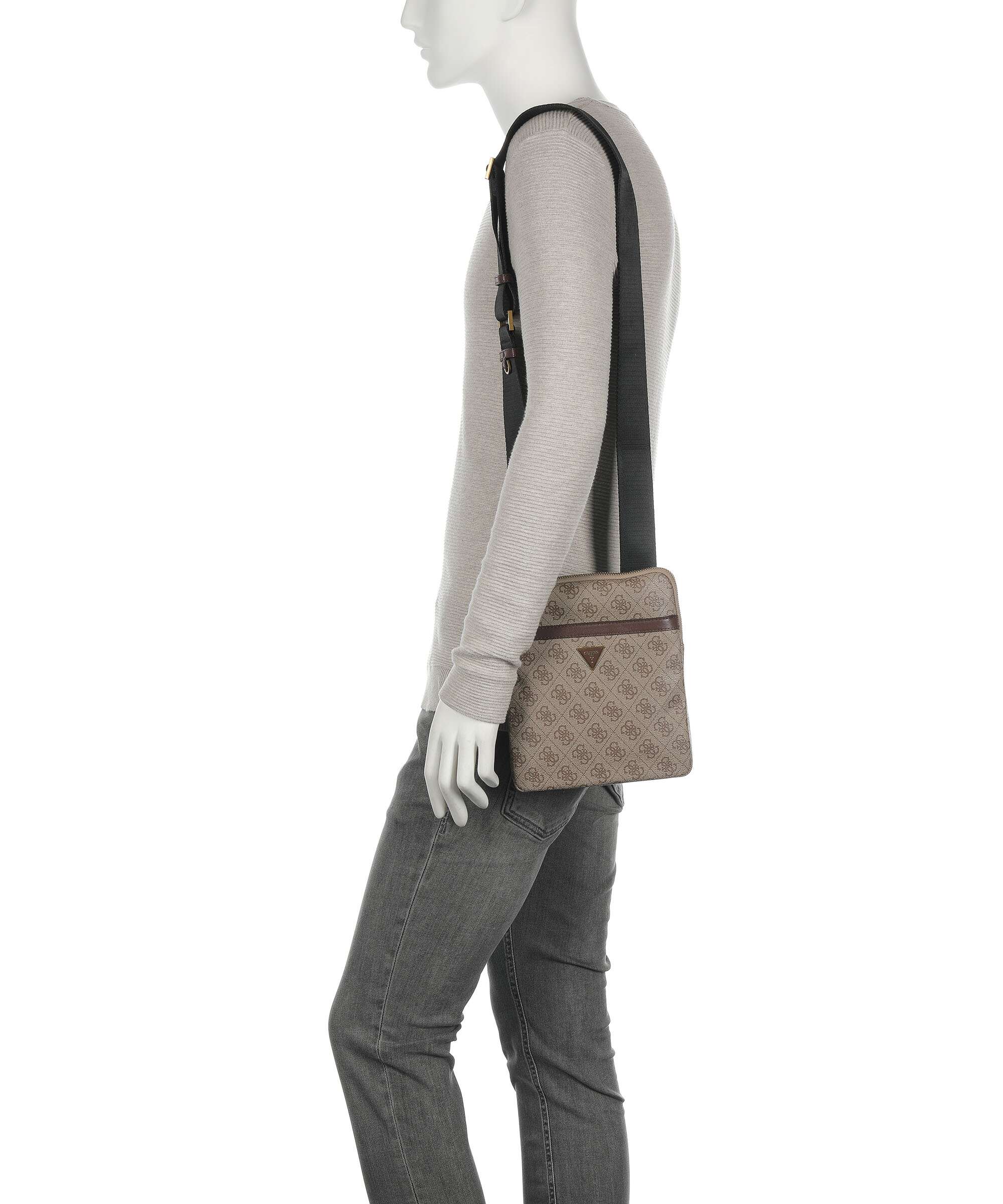 Guess Vezzola Crossbody bag beige/brown