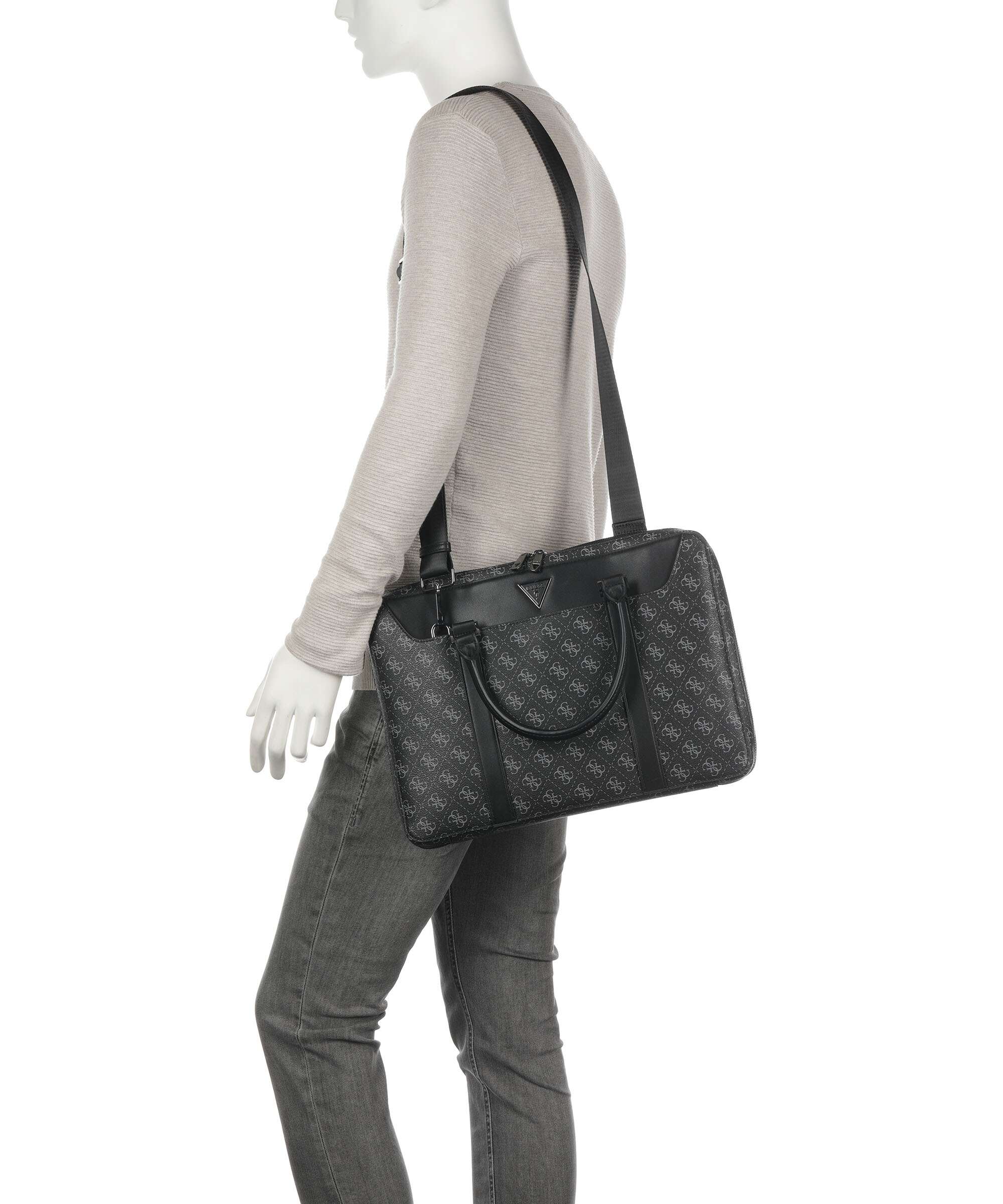 Guess Vezzola Briefcase dark black