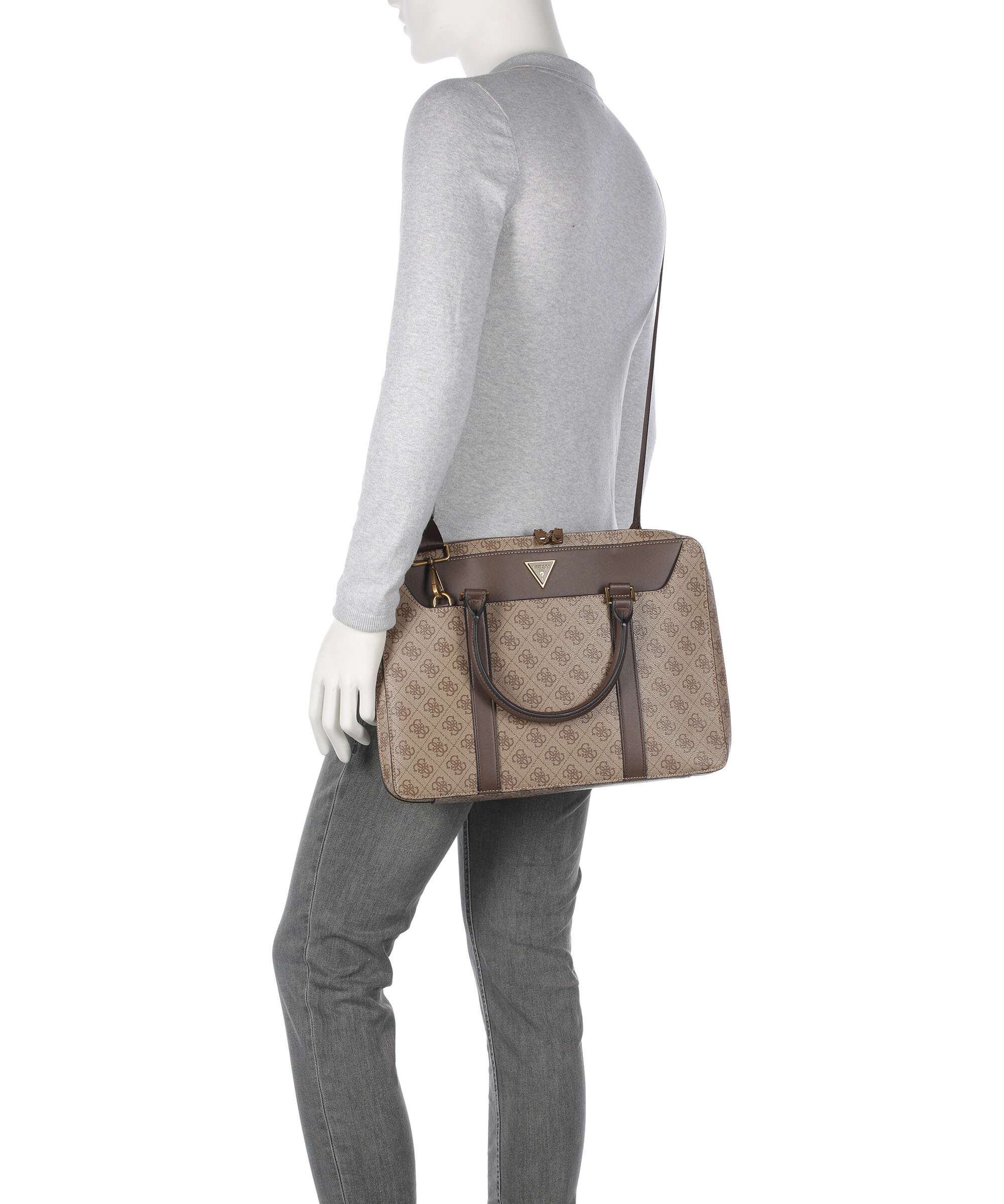 Guess Vezzola Briefcase beige/brown