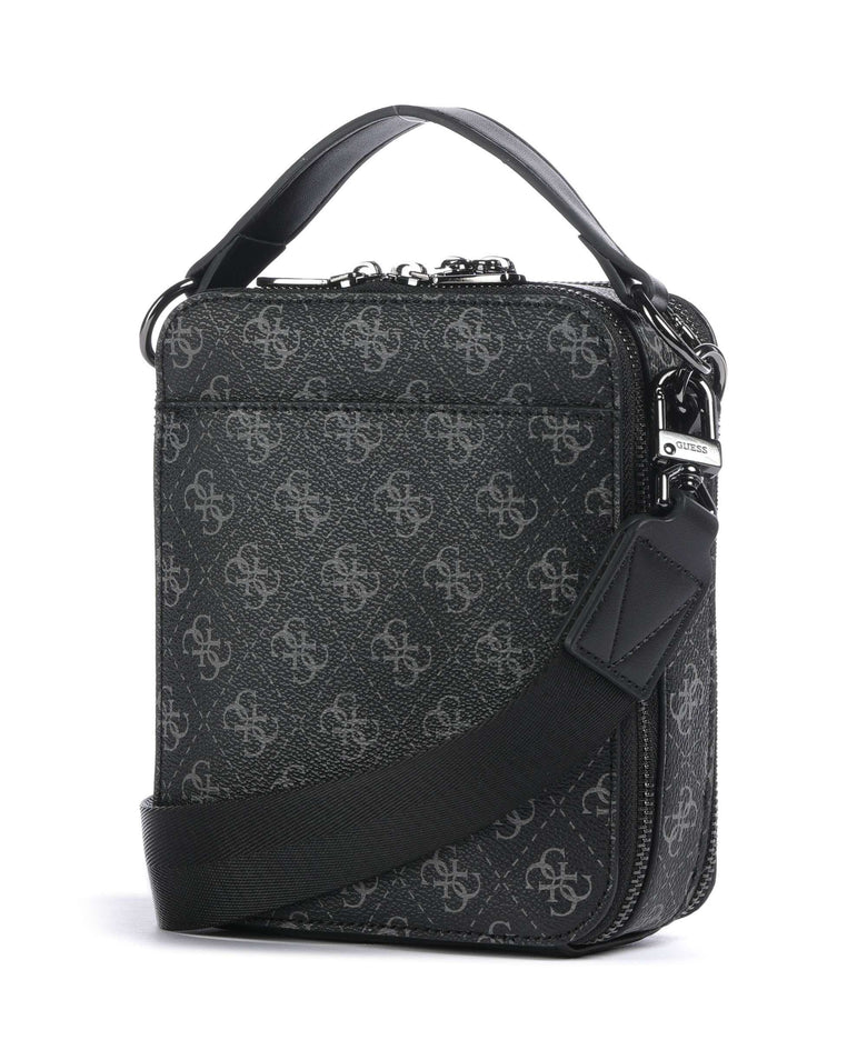 Guess Torino 4G Eco Crossbody bag dark black