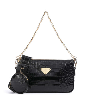 Maison Mollerus Croco Zell Olkalaukku classic schwarz