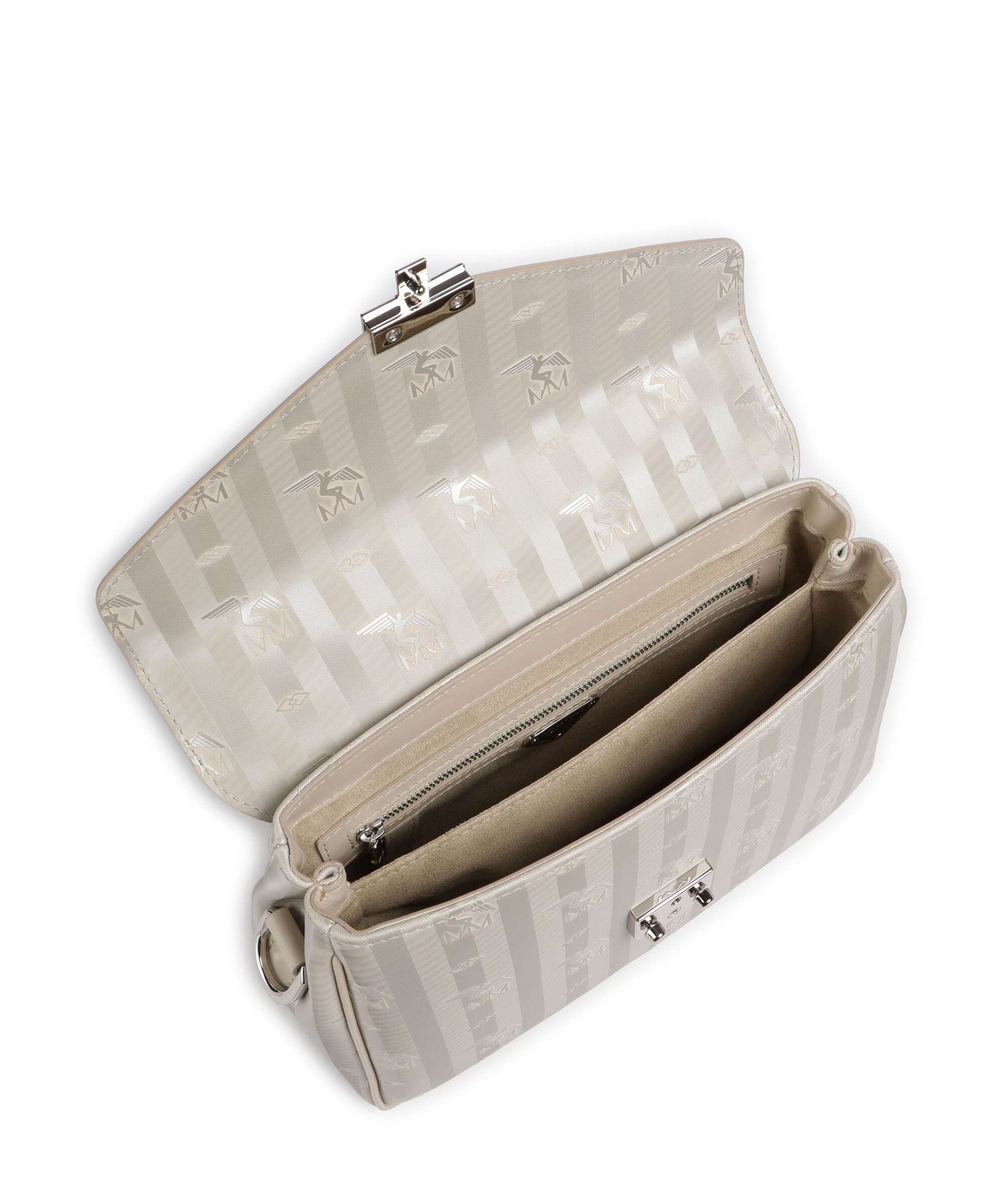 Maison Mollerus Vinerus Marly Crossbody bag metallic silber/perle