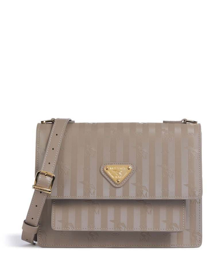 Maison Mollerus Vinerus Fey Crossbody bag taupe grau