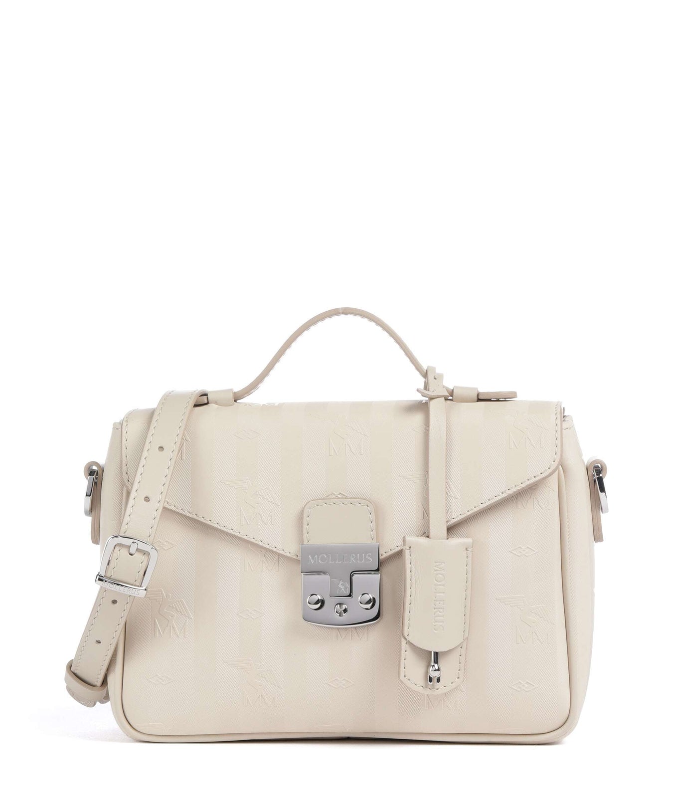 Maison Mollerus Vinerus Meyrin Crossbody bag pearl weiss
