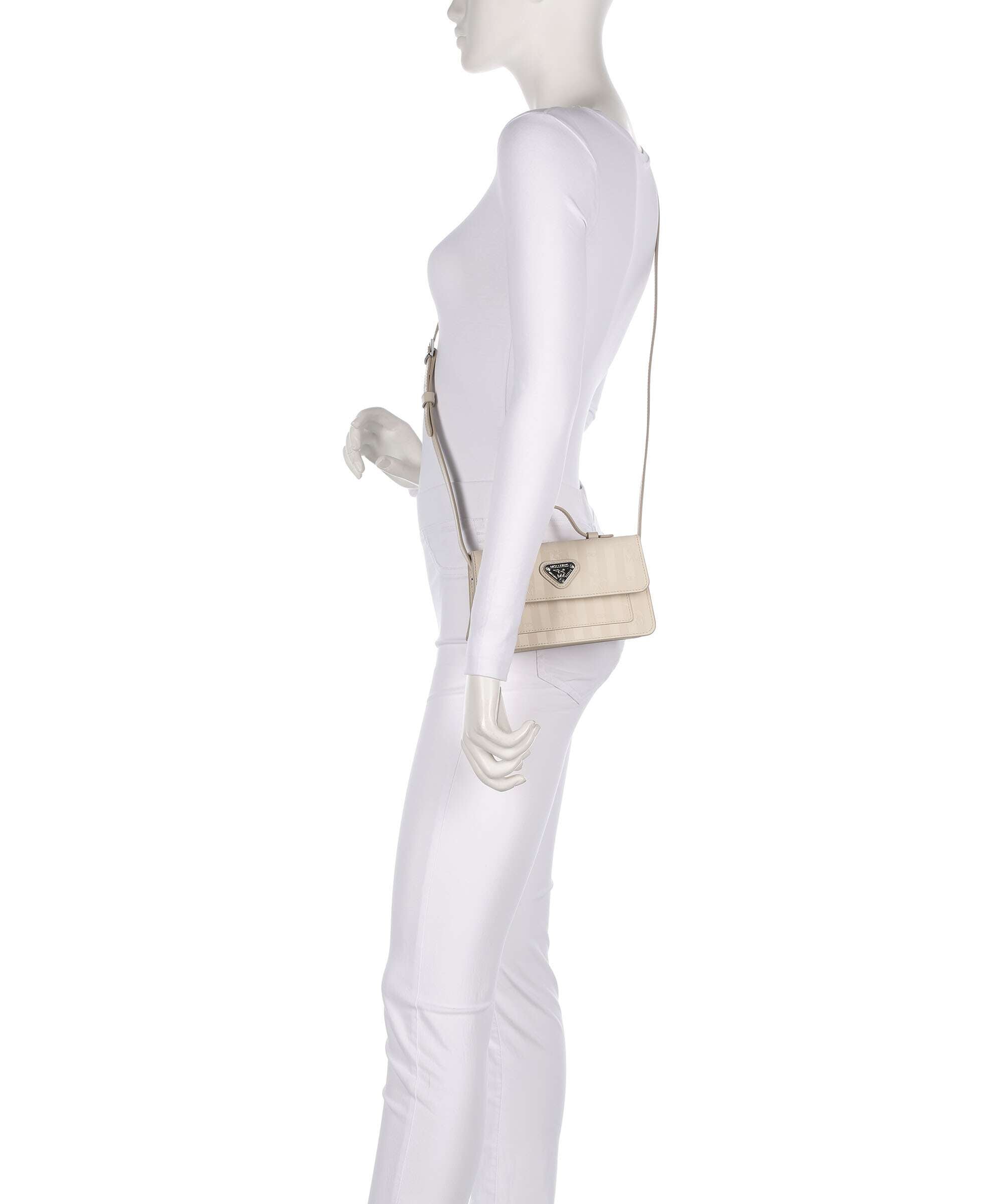 Maison Mollerus Vinerus Egg Crossbody bag pearl weiss