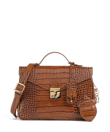 Maison Mollerus Croco Marly Käsilaukku honey braun