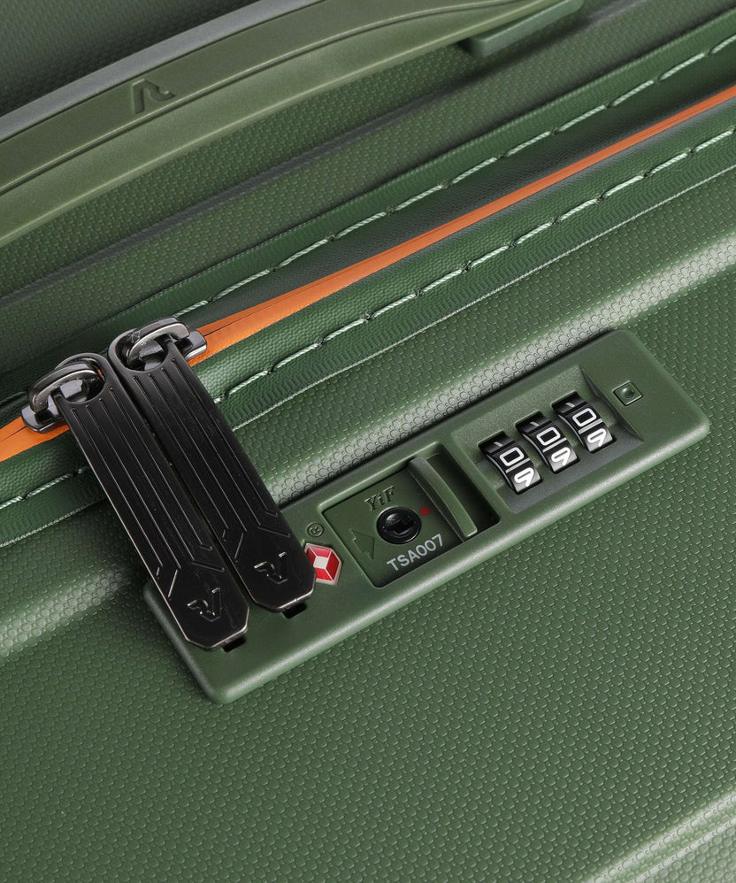 Roncato B-Flying Neon L Spinner (4 wheels) verde militare