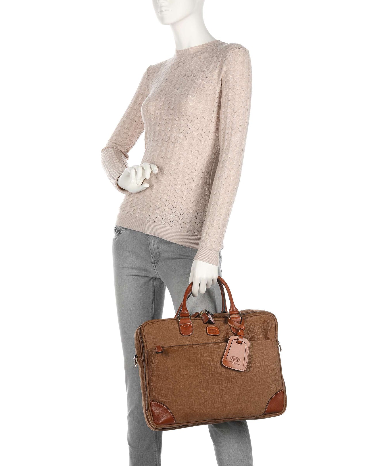 Brics Life Briefcase camel