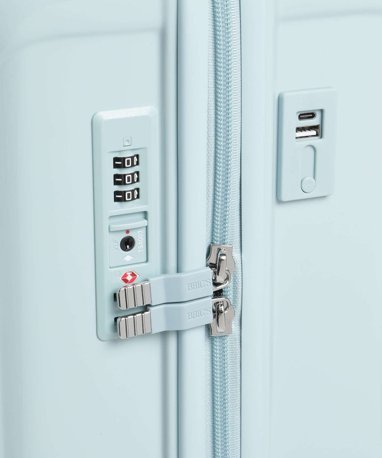 Brics Positano Spinner (4 wheels) hellblau