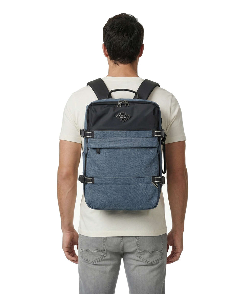 Brics Replay Travel backpack light denim